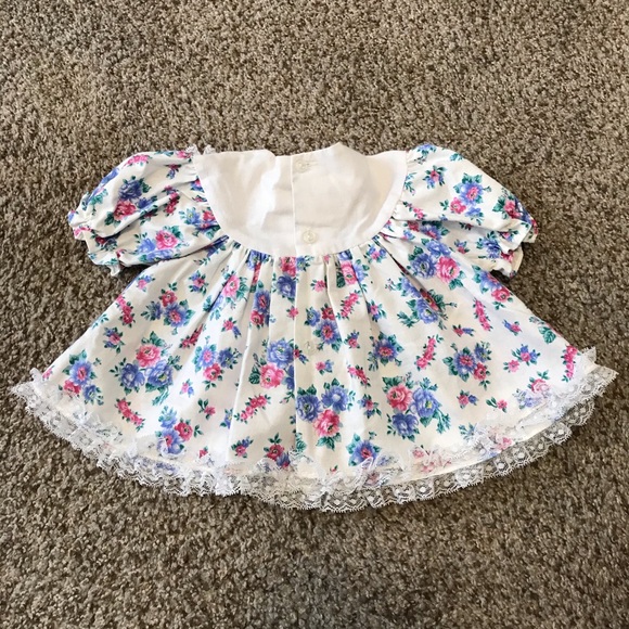 Vintage Small Stars baby flower top dress - Picture 5 of 8